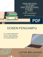 PERUMUSAN TUJUAN INSTRUKSIONAL KHUSUS (TIK) - PUTRI Linggawaty - Dikonversi