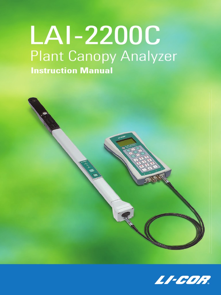 LAI-2200C Manual - 2347 | PDF | Algorithms | Computer Data Storage