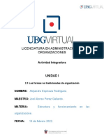 2.1 Las Formas No Tradicionales de Organización