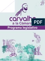 Programa legislativo de Daniel Carvalho [Cámara de Representantes]