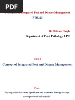 Principles of Integrated Pest and Disease Management: Department of Plant Pathology, LPU