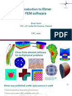 Introduction To: Elmer FEM Software