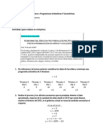 Sucesiones o Progresiones Aritméticas Y Geométricas