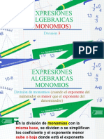 Expresiones Algebraicas Monomios Division 3