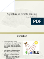 Signature in Remote Sensing