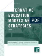 Alternative Education Models and Strategies