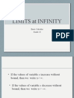 Limits at Infinity: Basic Calculus Grade 12