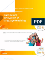 Curriculum Innovation in Language Teaching: Unit 3 - Step 4: Case Decision