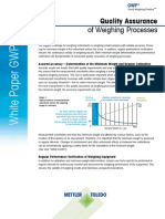 Of Weighing Processes: Quality Assurance