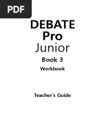 Debate+Pro+Junior+Book+3 Teachers+Guide Workbook