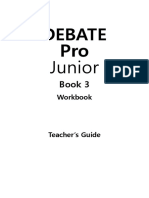 Debate+Pro+Junior+Book+3 Teachers+Guide Workbook
