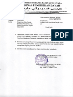 Surat Pengiriman Data Peserta Pelatihan Adm Dayah