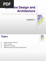 Software Design and Architecture