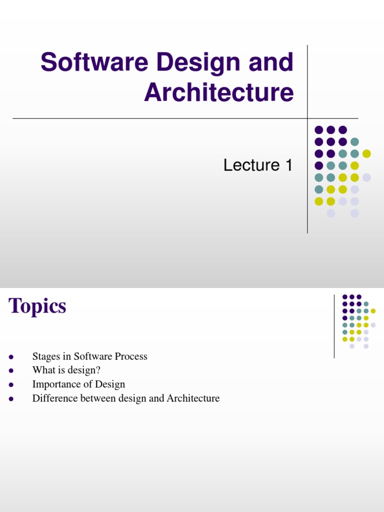 Software Design and Architecture | PDF | Software Testing | Design