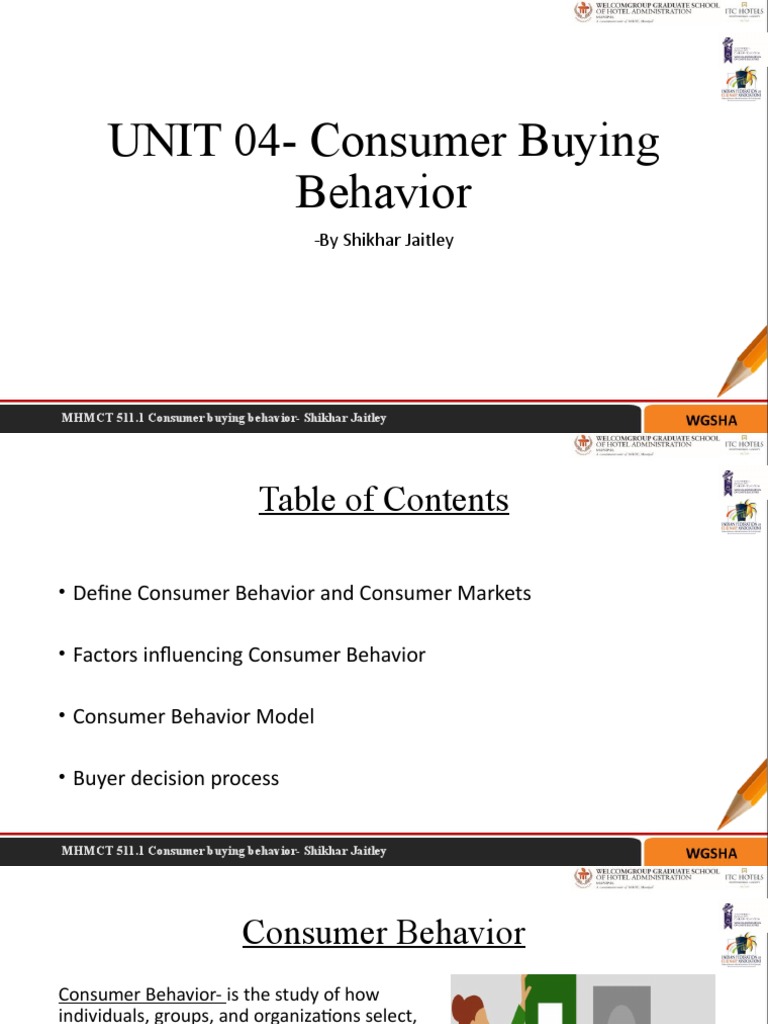 Understanding Consumer Buying Behavior | PDF | Behavior | Consumer ...