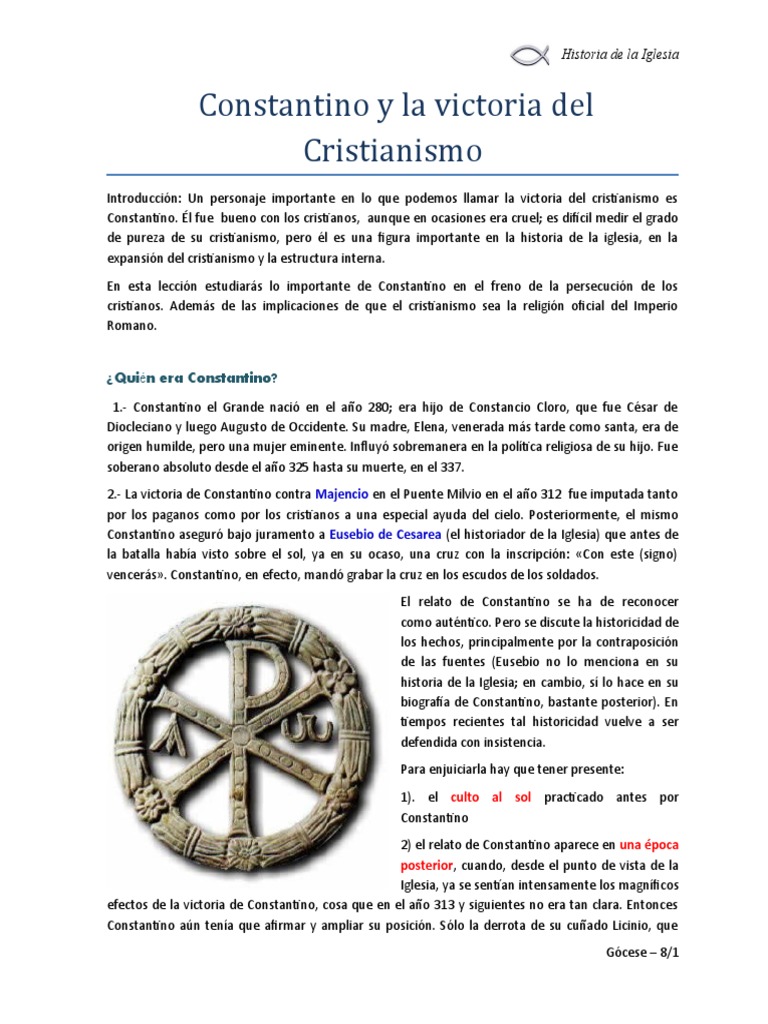 008 - Victoria Del Cristianismo | PDF | Constantino el grande | Iglesia ...