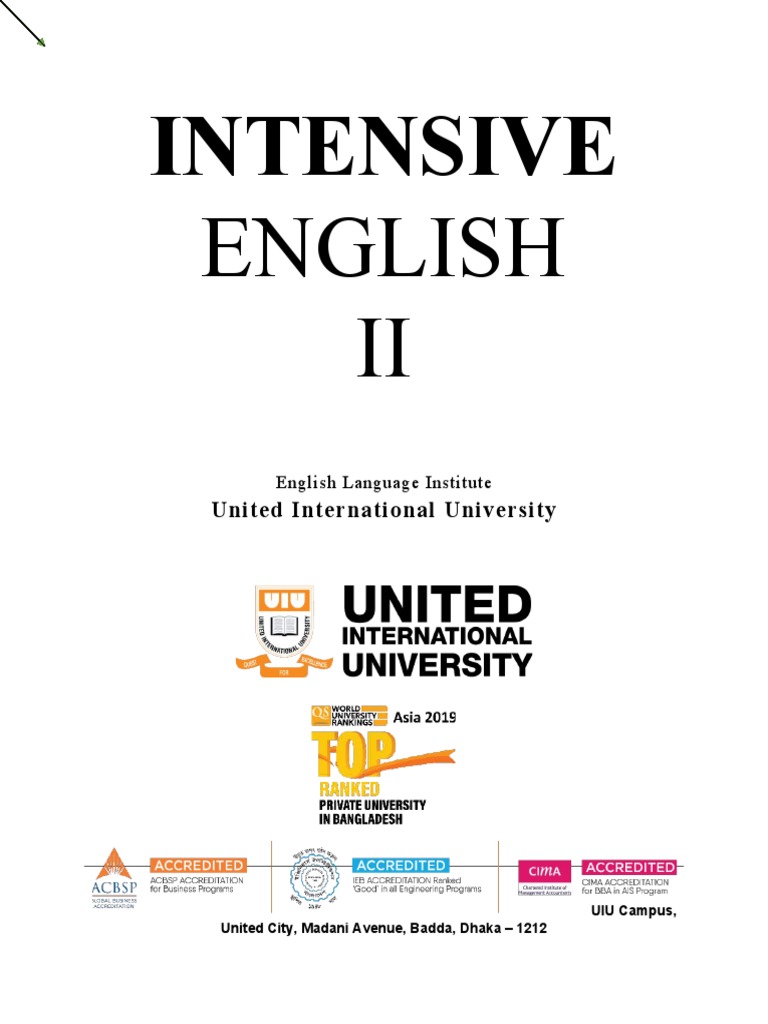 (INTENSIVE ENGLISH II) by English Language Institute United ...