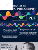 Toward An Auditing Philosophy