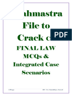 Brahmastra File To Crack: Ca Final Law Mcqs & Integrated Case Scenarios