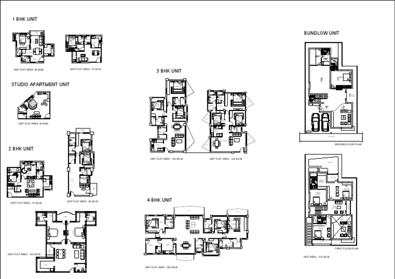 Unit Flats Model | PDF | Bedroom | Room