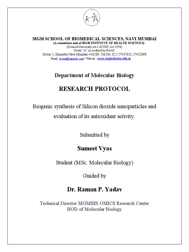 Biogenic SiO2 Nanoparticles Research | PDF | Silicon Dioxide | Nanoparticle