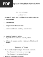 Research Topic and Research Problem Formulation-1