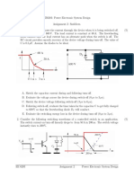 Power Electronics system design assignment Snubbers 