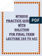 MTH202 Practice Questions 23-45
