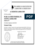 A2LA Accredited Laboratory for Mechanical Testing