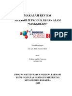 Ujian Review Makalah Metabolit Dan Produk Bahan Alam - Bu Titik Universitas Setia Budi Surakarta