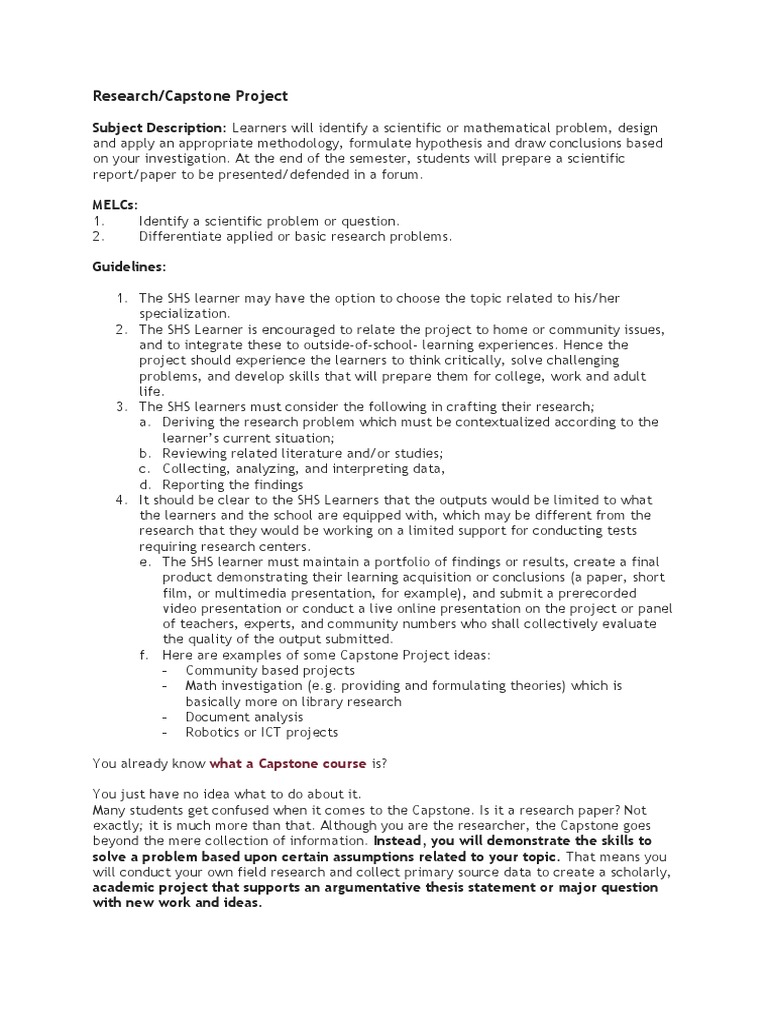 Capstone Students PDF