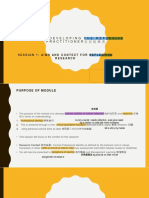 Ugb361 Developing The Reflexive Practitioner自反從業者: Session 1: Aims And Context For Reflective Research