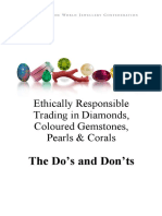 The Do's and Don'ts: Ethically Responsible Trading in Diamonds, Coloured Gemstones, Pearls & Corals