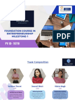 PV ID-16718: Foundation Course in Entrepreneurship Milestone-1