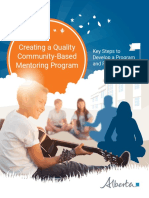 Creating a Quality Community Based Mentoring Program June 2019