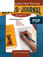 Daily Independent Reading Record and Journal Standard E-Book