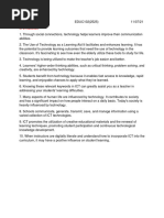 Positive and Negative Impacts of ICT in Education | PDF ...