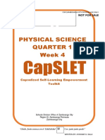 Physical Science Quarter 1 Week 4: Capslet