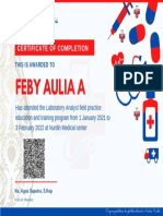 Feby Aulia A: Certificate of Completion