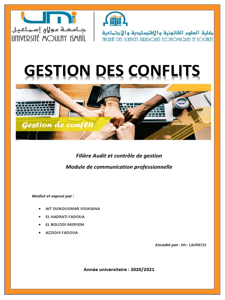 Gestion des conflits en entreprise | PDF | Résolution de conflit ...