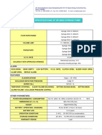 General Specifications of Sp-8800 Syringe Pump: Delivery Performance