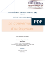 La Gouvernance D'entreprise Au Maroc