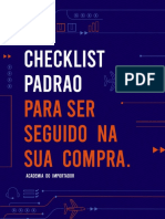 Checklist Padrão para Ser Seguido Na Sua Compra