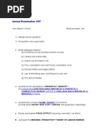 Annual Examination 1997: Micro-Economics