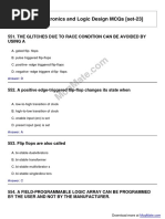 Digital Electronics and Logic Design Solved MCQs (Set-23)