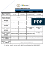 Orientation Programme 2020-2021: For Further Details, Contact To Dr. Ajai Pratap (Mobile. No. 88004 12507)