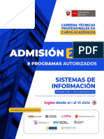 Carrera Técnicas Profesionales en Sistemas de Información en 2 años