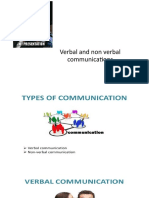 Verbal and Non Verbal Communications