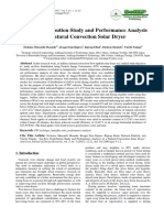 Performance Analysis of A Solar Dryer