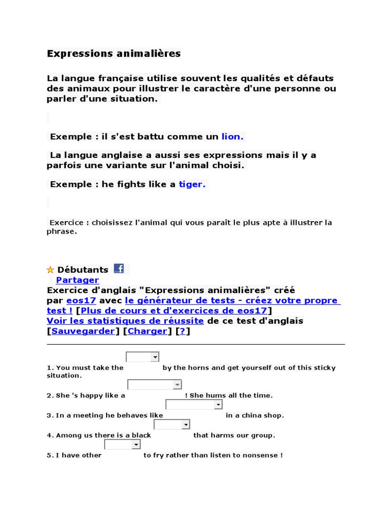 expressions-animali-res-en-anglais-pdf